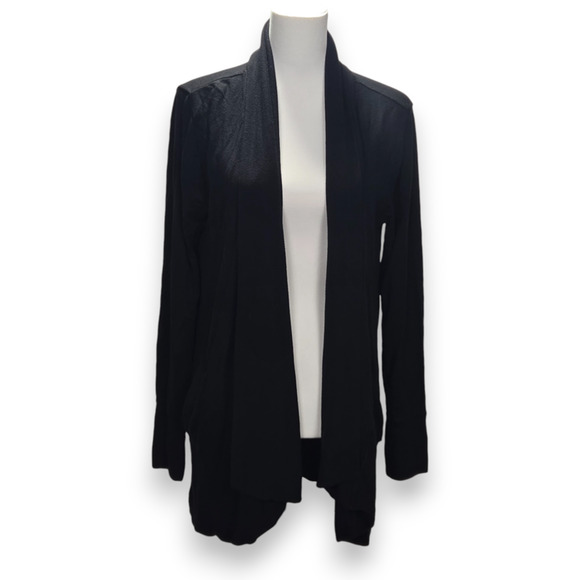 Active Life Women's Black Long Sleeve Cardigan L with Pockets - Picture 1 of 10